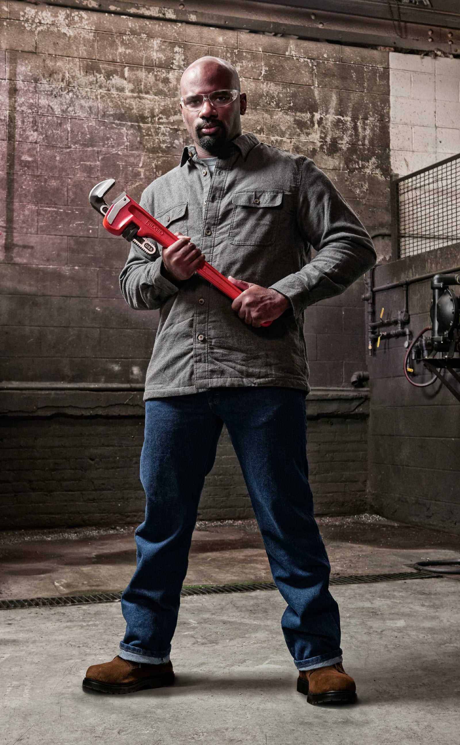 RIDGID 10" Heavy-Duty Straight Pipe Wrench – product view | 31010