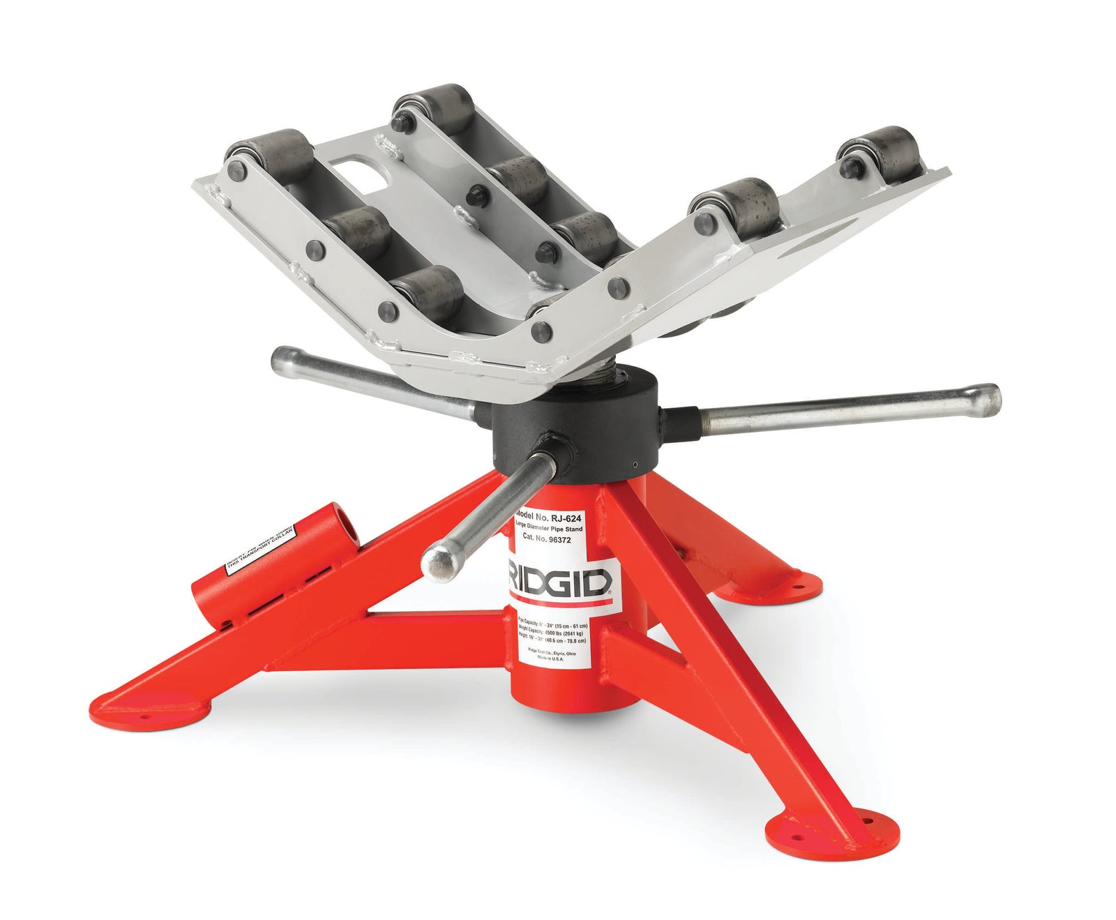 RIDGID RJ624 16" - 31" Large Diameter Pipe Stand – product view | 96372