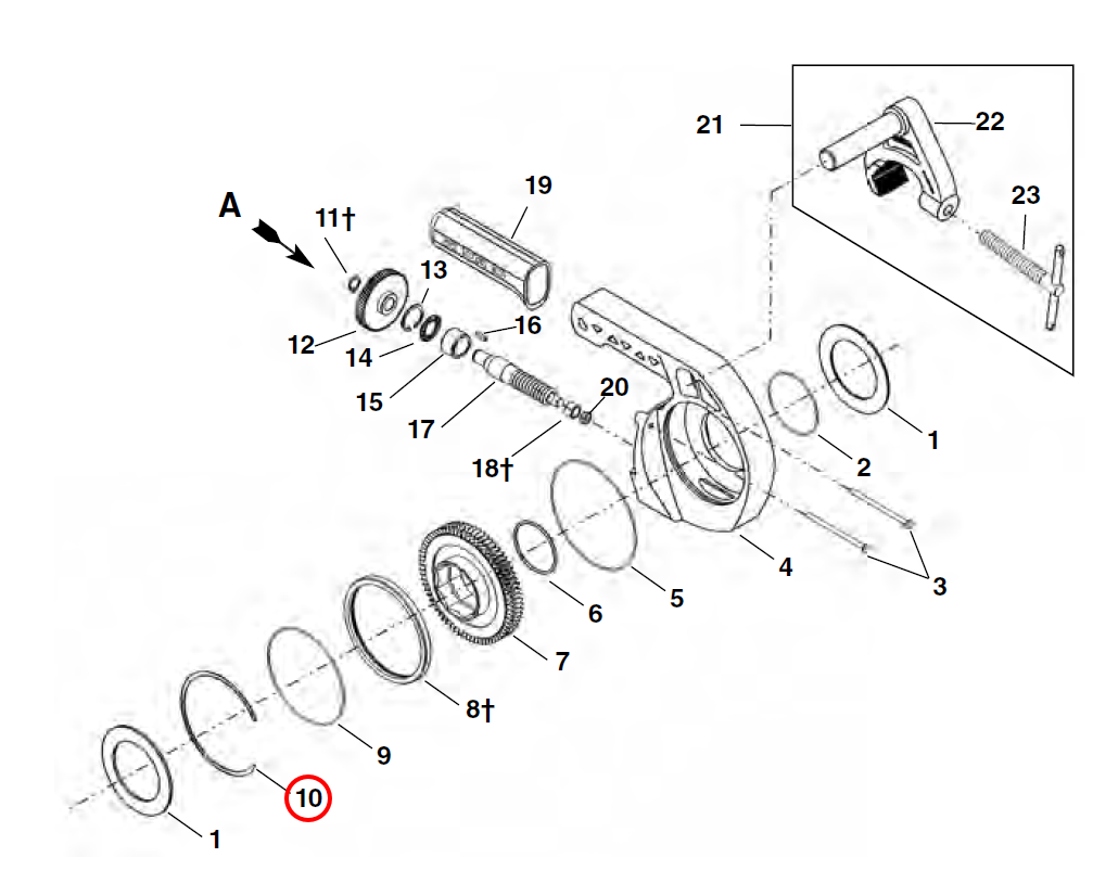 RIDGID Gear Head Spiral Ring – for professional pipe threading