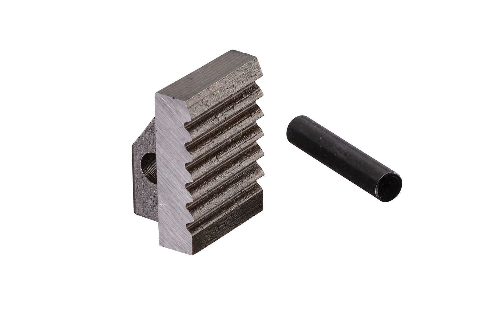 RIDGID JAW, HEEL W/PIN 6 WRENCH – three-quarter view | 31560