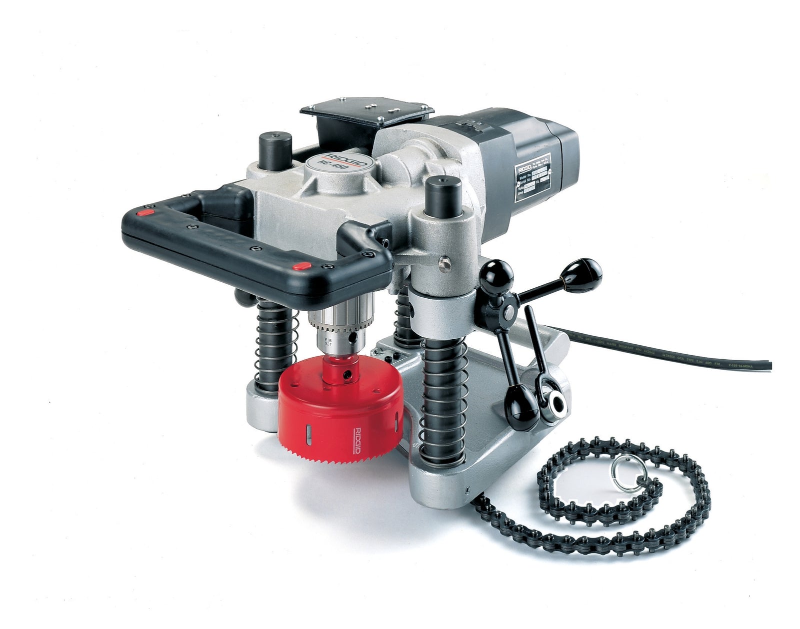 RIDGID 4 3/4" (120 mm) Hole Cutting Tool, 115V – three-quarter view | 25668