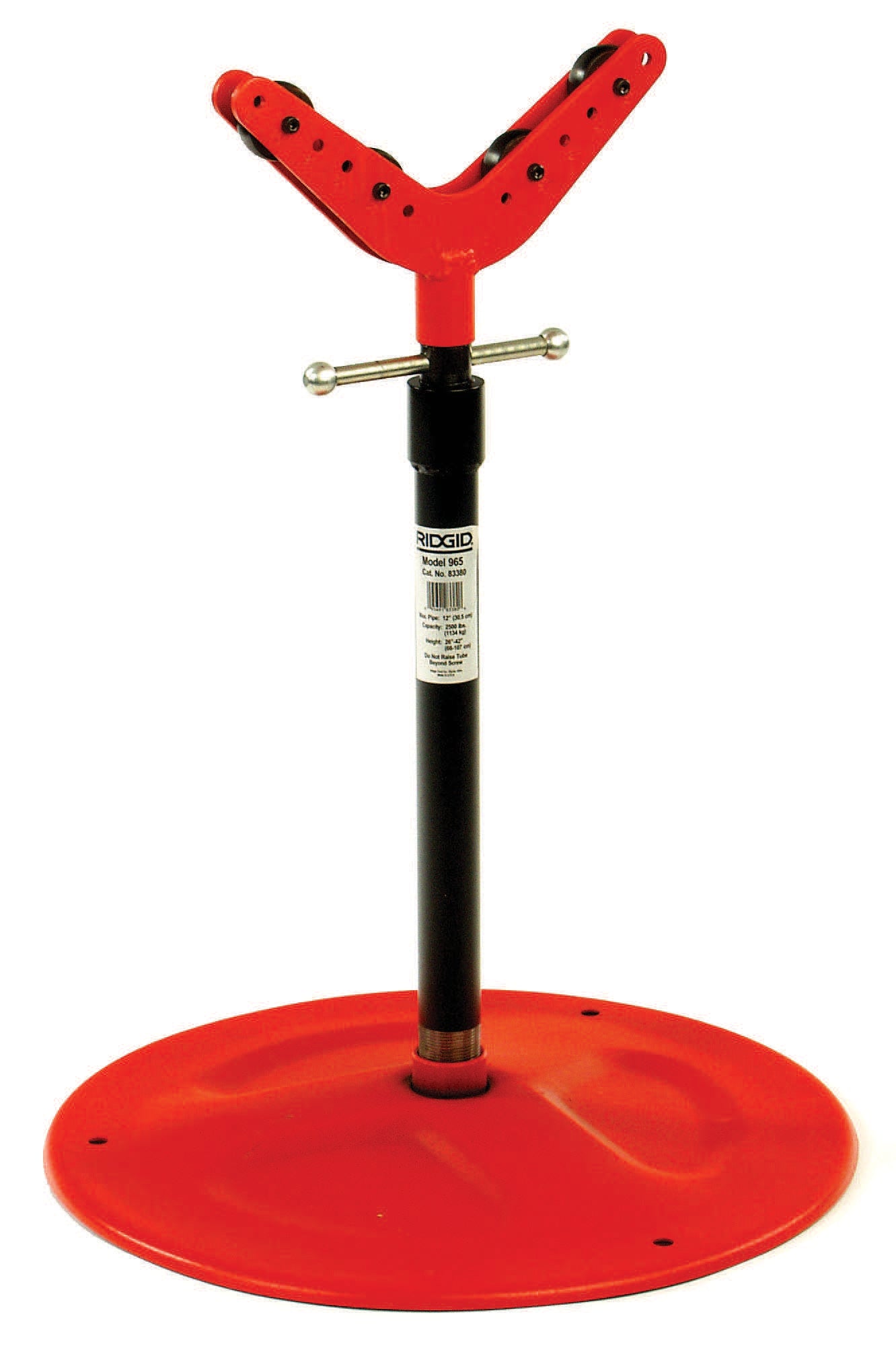 RIDGID 92 32" - 41" Adjustable Pipe Support – product view | 42510