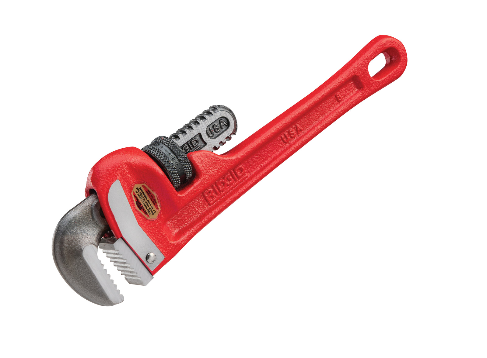 RIDGID 8" Heavy-Duty Straight Pipe Wrench – product view | 31005
