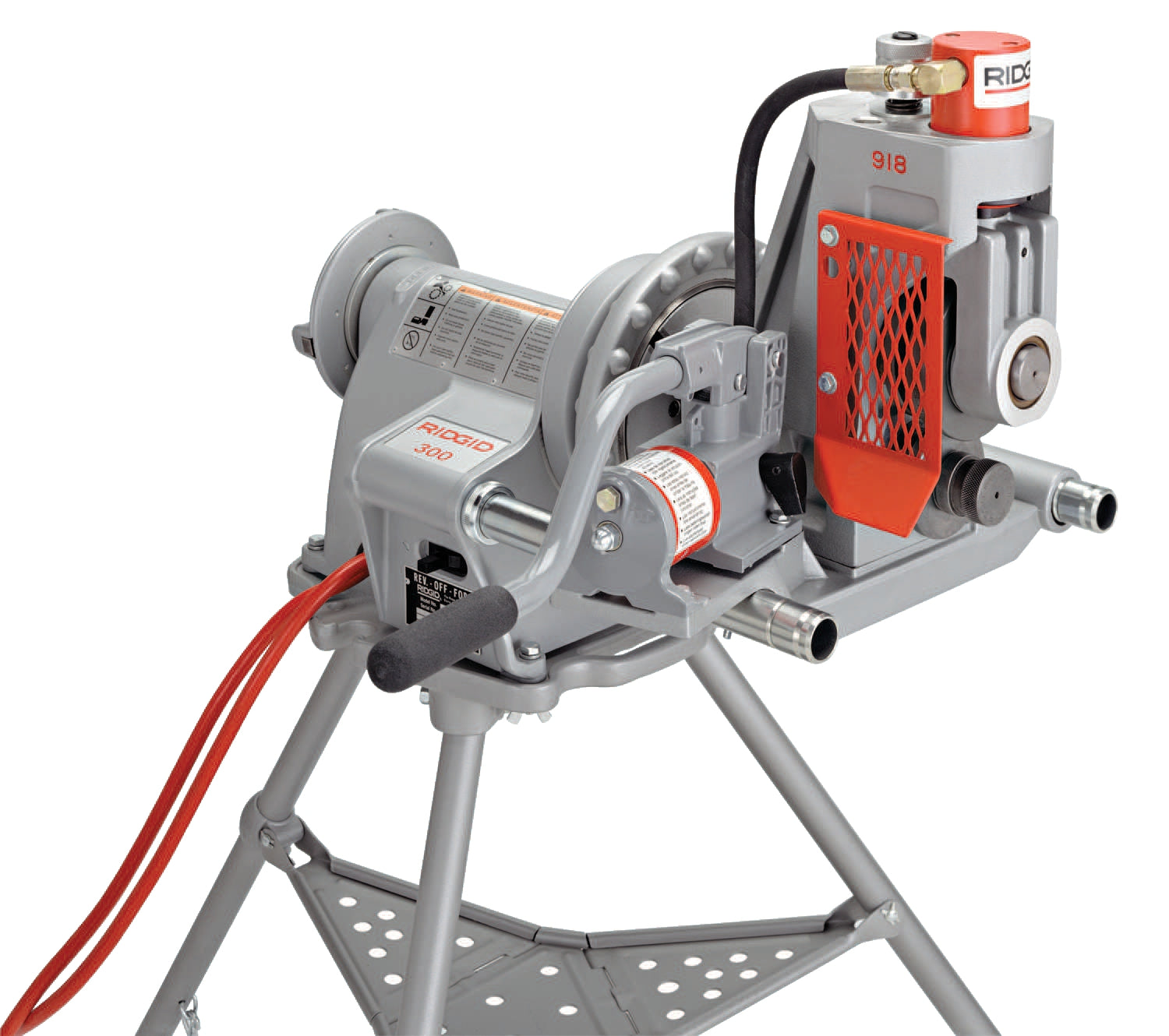 RIDGID 918 Roll Groover w/300 Power Drive Mount Kit – product view | 48297