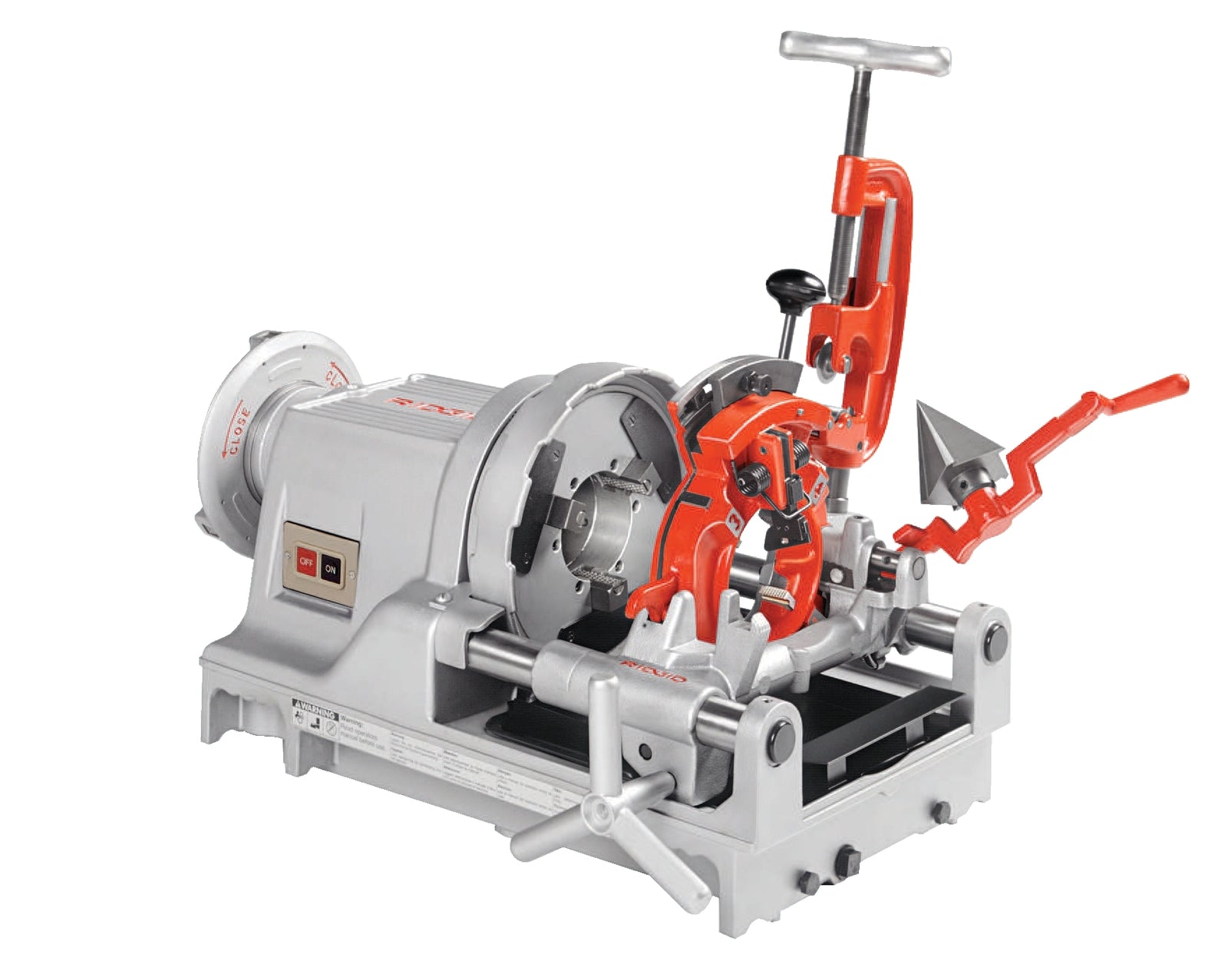 RIDGID 1233 Threading Machine, 230 V, 50 - 60Hz Universal – three-quarter view | 20215