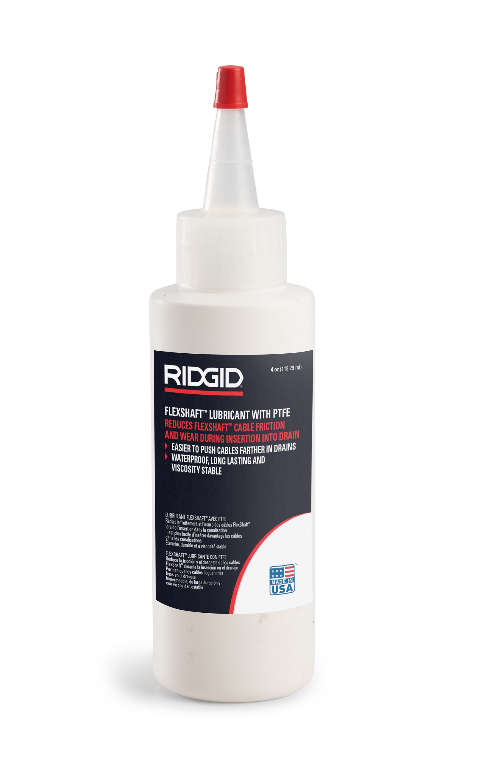 RIDGID Lubricant, FlexShaft® 8 oz (227 ml) – product view | 64338
