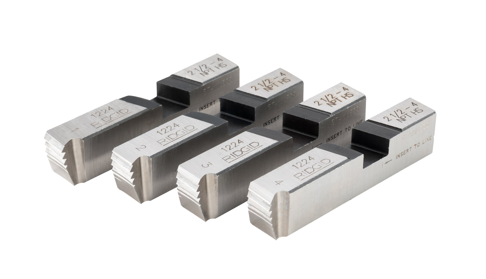 RIDGID 1224 H.S. Dies NPT for Stainless Steel – product view | 33057