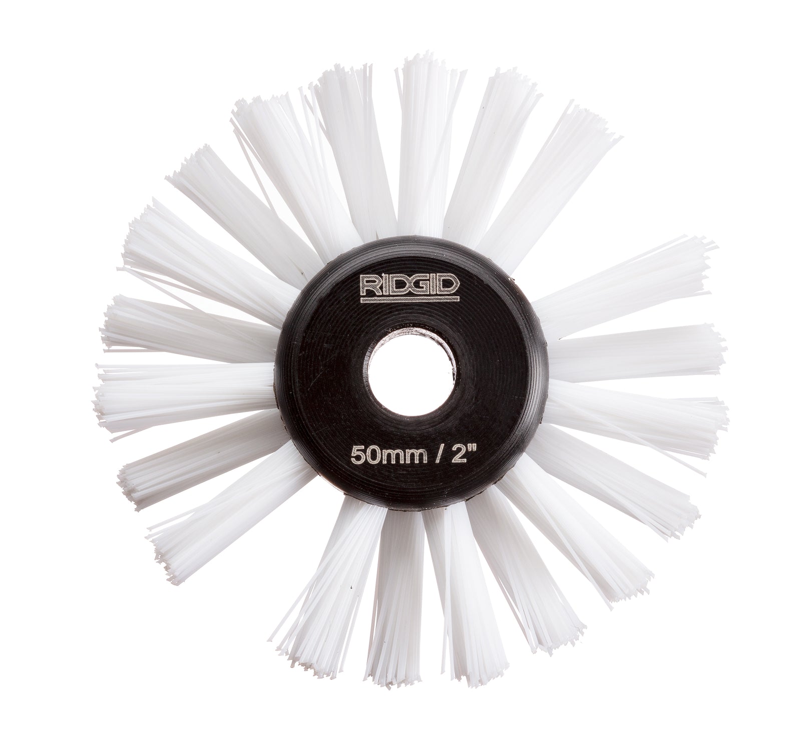 RIDGID 2" (50mm) nylon brush for 1/4" (6mm) cable – product view | 68938