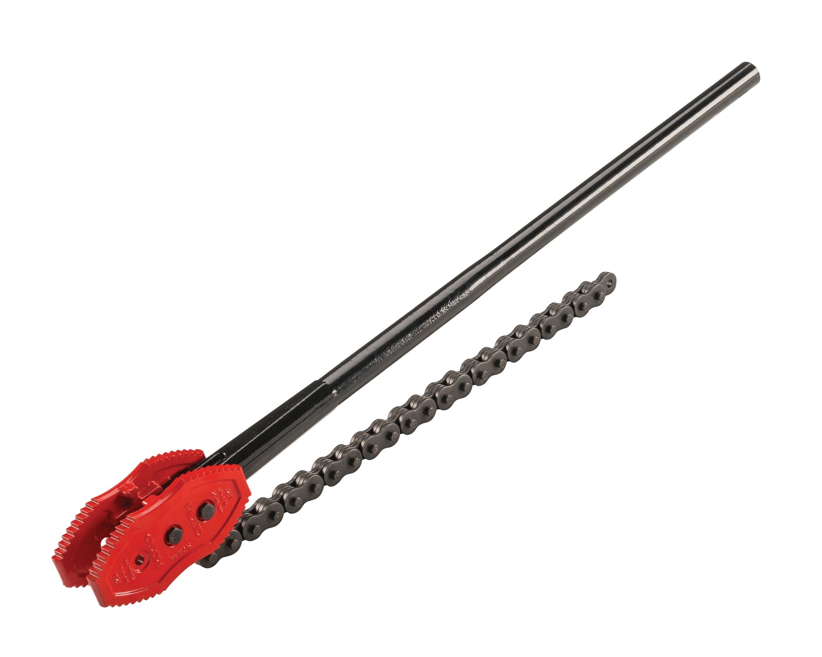 RIDGID Double-End Reversible Chain Tongs, 3/4" - 4" Pipe Capacity – three-quarter view | 92670