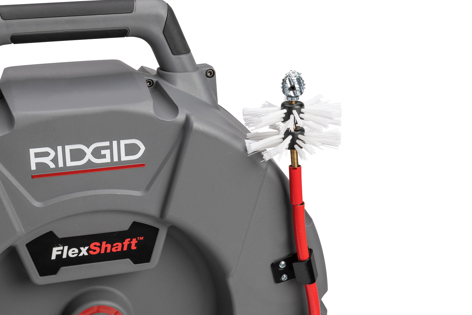 RIDGID 4" (100mm) nylon brush for 5/16" (8mm) cable – product view | 68953