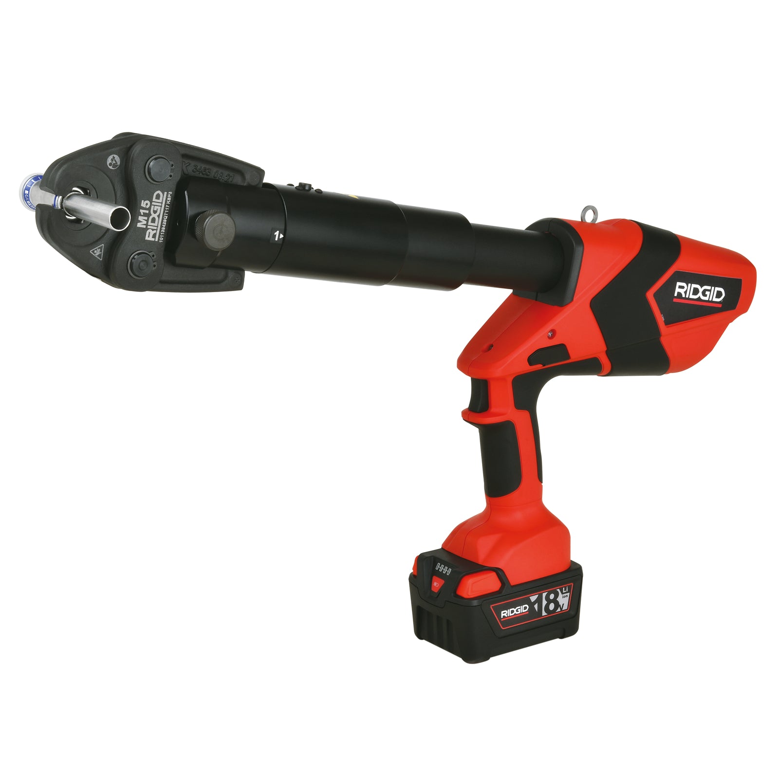 RIDGID RP 352-XL Press Tool Kit (Tool, Case, 18V 5.0 Battery and 230V Fast-Charger) – product view | 75798