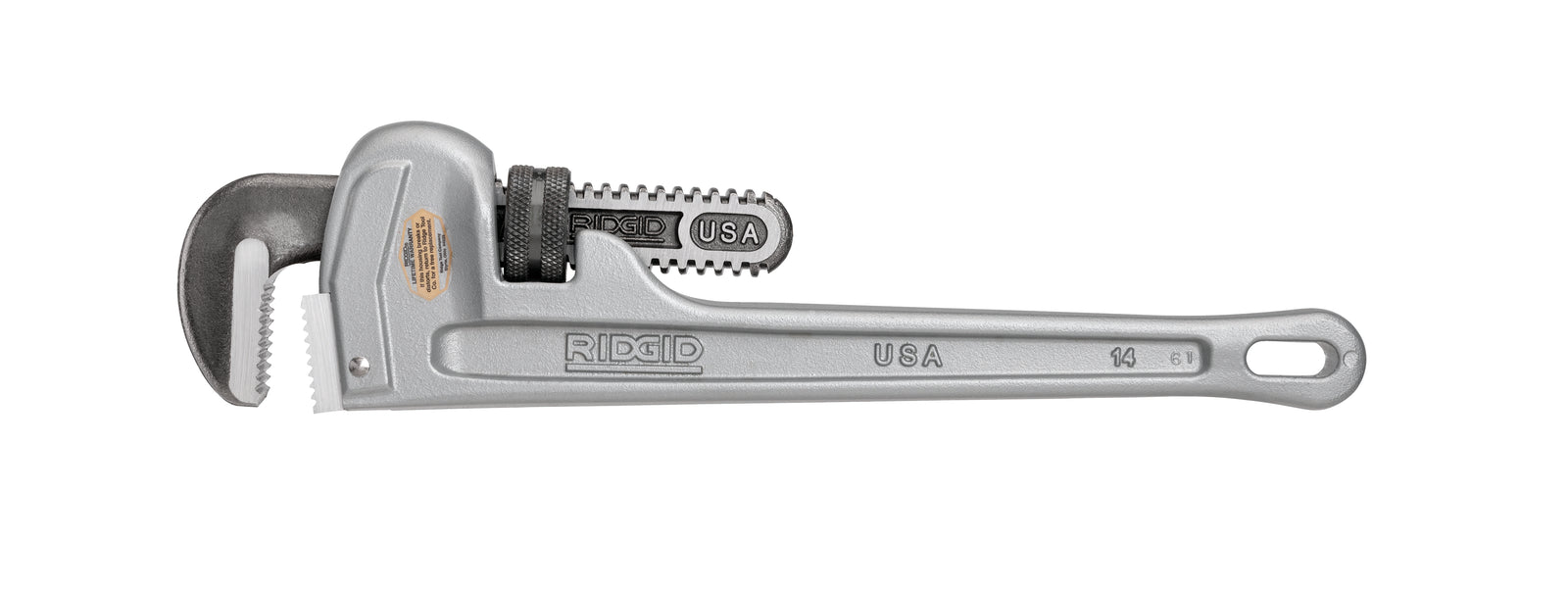 RIDGID 14" Aluminum Straight Pipe Wrench – product view | 31095