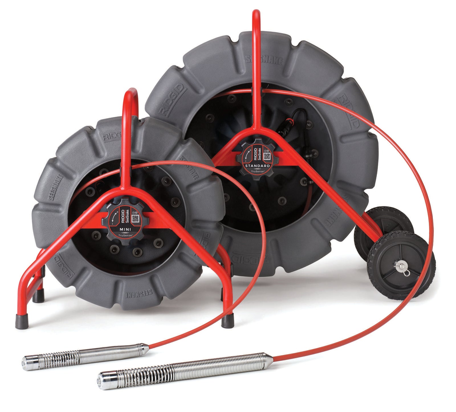 RIDGID SeeSnake® Standard, 200' (61 m) with self-leveling camera head, powered with TruSense – product view | 63603