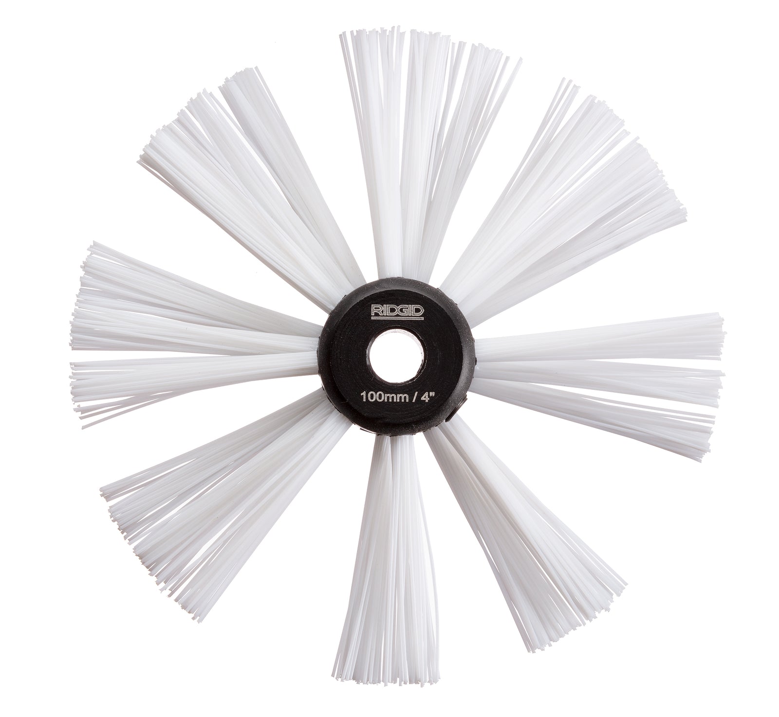 RIDGID 4" (100mm) nylon brush for 5/16" (8mm) cable – product view | 68953