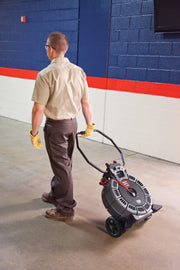 RIDGID SeeSnake® rM200A Reel (200' / 61 m) with Self-Leveling Camera powered with TruSense® – in use | 63658