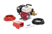 RIDGID KJ-2200 Jetter with Pulse – H-61, H-62, and H-64 1⁄8" NPT Nozzles – H-71 and H-72 1⁄4" NPT Nozzles – 75' x 3⁄16" (22.8 m x 4.8 mm) Trap Hose – FV-1 Foot Valve – Nozzle Clean