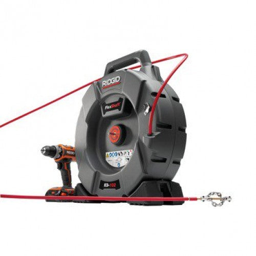 RIDGID FlexShaft™, K9-204+ for 2-4" (50 - 100 mm) Pipes; Includes: 70' (21,3 m) of 5/16" (8 mm) cable and kit – product view | 76198