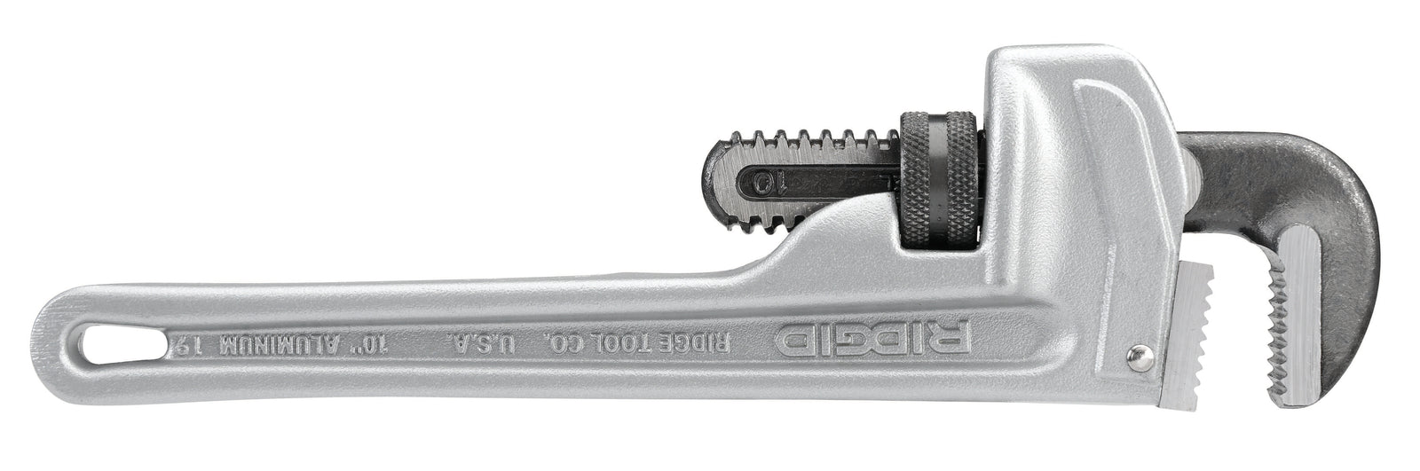 RIDGID 10" Aluminum Straight Pipe Wrench – product view | 31090