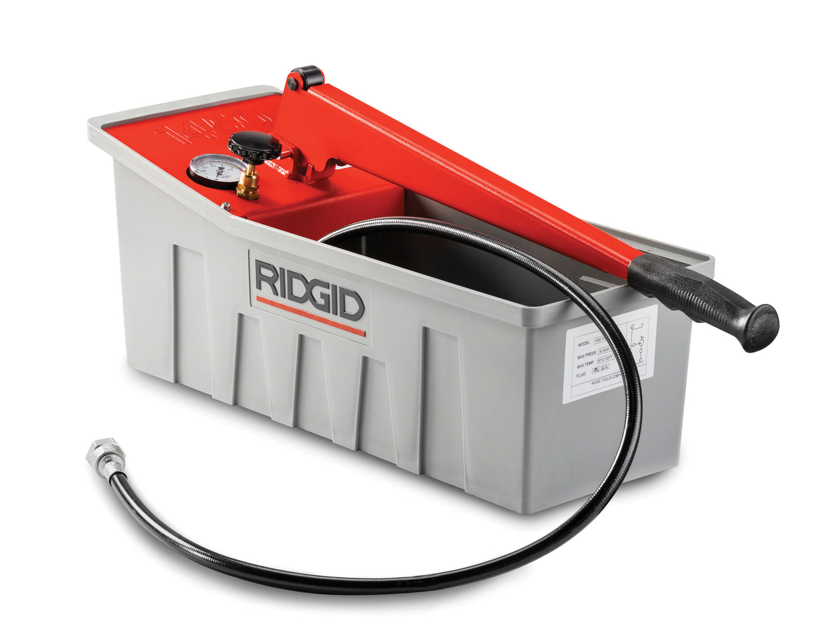 RIDGID Pressure Test Pump, 50 Bar – product view | 50072