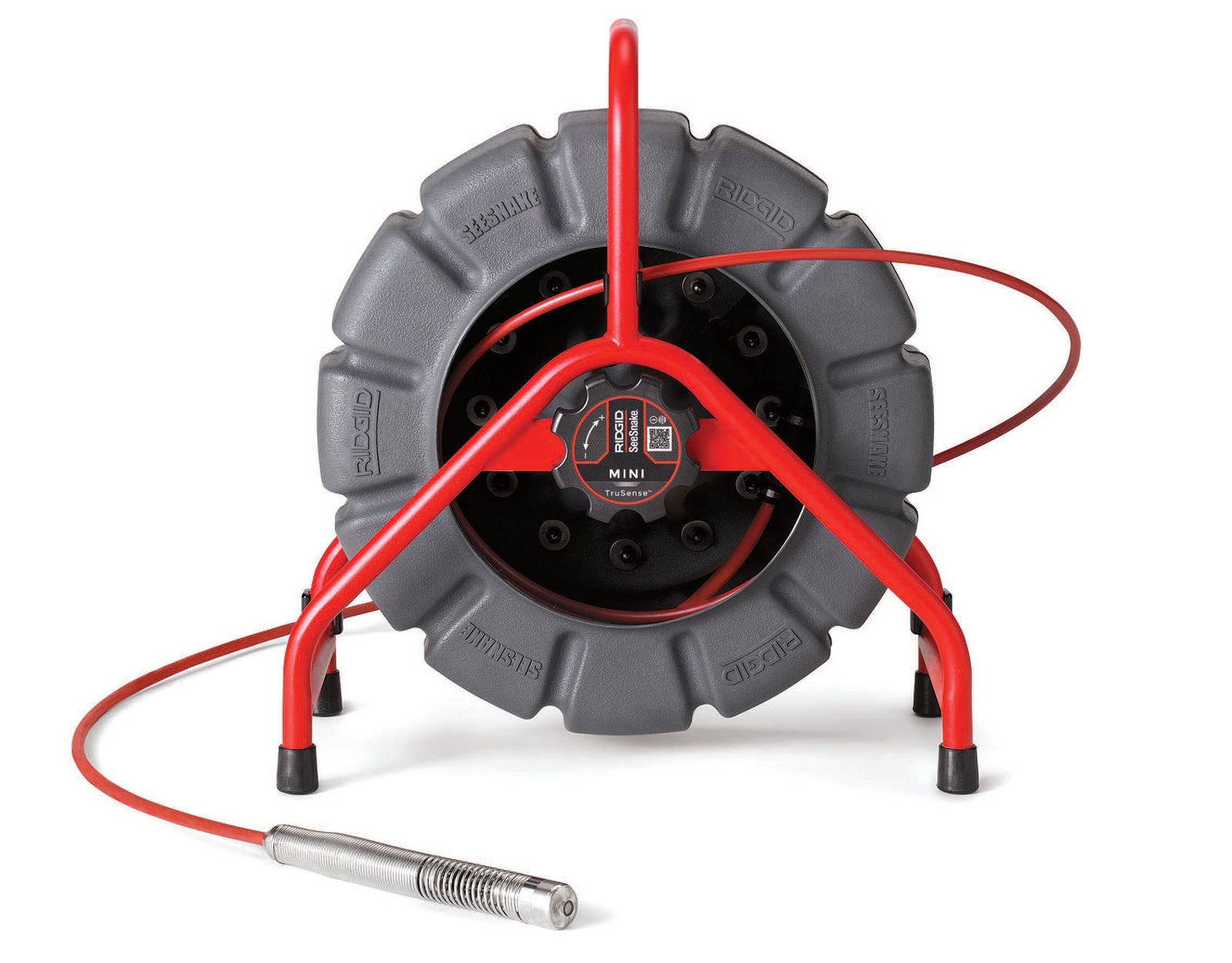 RIDGID SeeSnake® Mini, 200’ (61m) with self-leveling camera head, powered with TruSense – product view | 63628