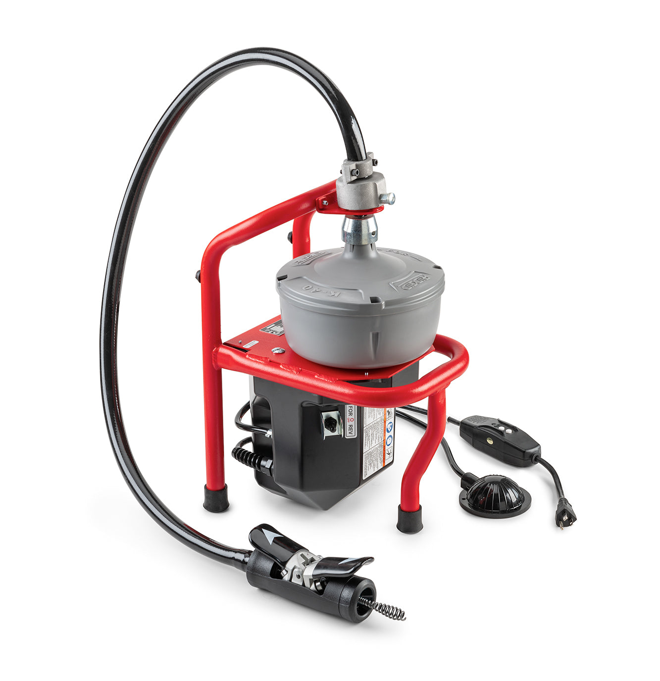 RIDGID Machine with: – AUTOFEED – Guide Hose – Mounting Bracket – C-13IC-SB, 5⁄16" x 35' (8 mm x 10,7 m) Speed Bump CabIe with Inner Drum – product view | 71742