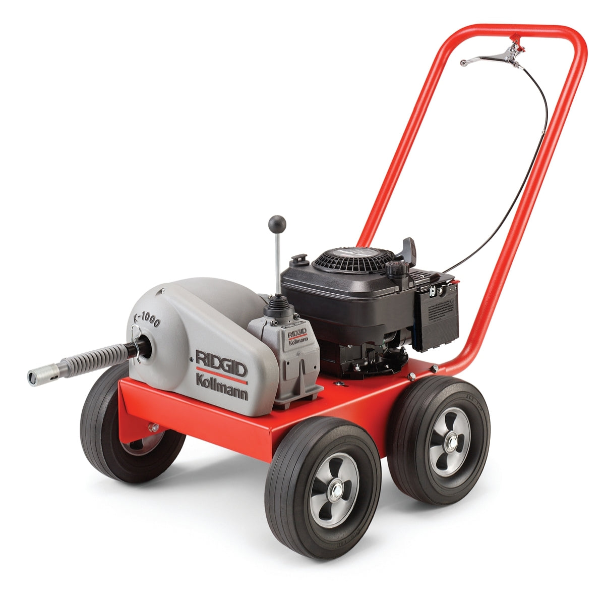 RIDGID Rodder Machine, includes: – B-3542 Rod Driver – A-2704 Tool Driver – A-3567 Drive Pin – R-0 Rod Turner – A-4558 Torque Adapter – A-12 Coupling Pin Key – A-1 Left-Hand RIDGID