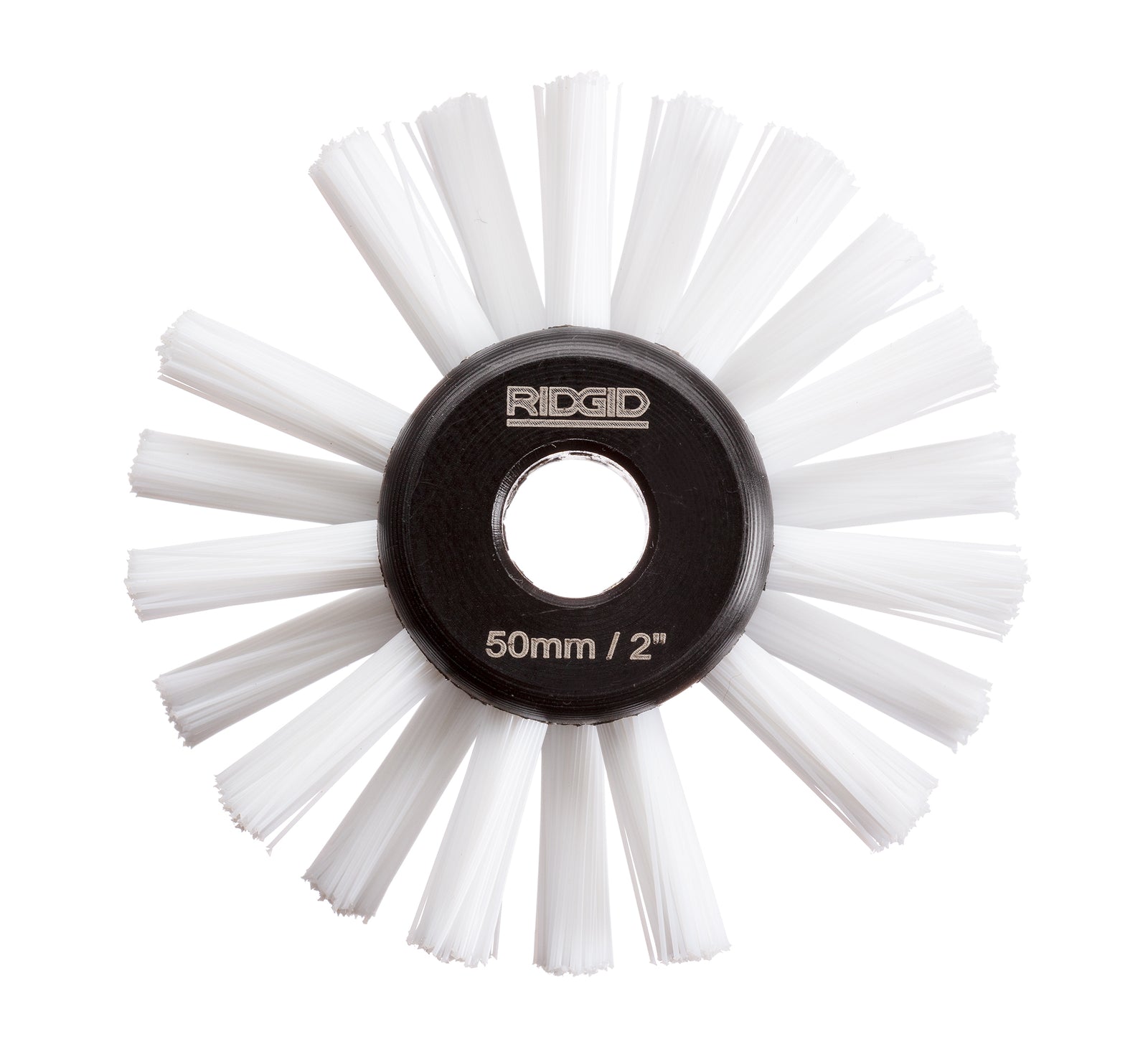 RIDGID 2" (50mm) nylon brush for 5/16" (8mm) cable – product view | 68943