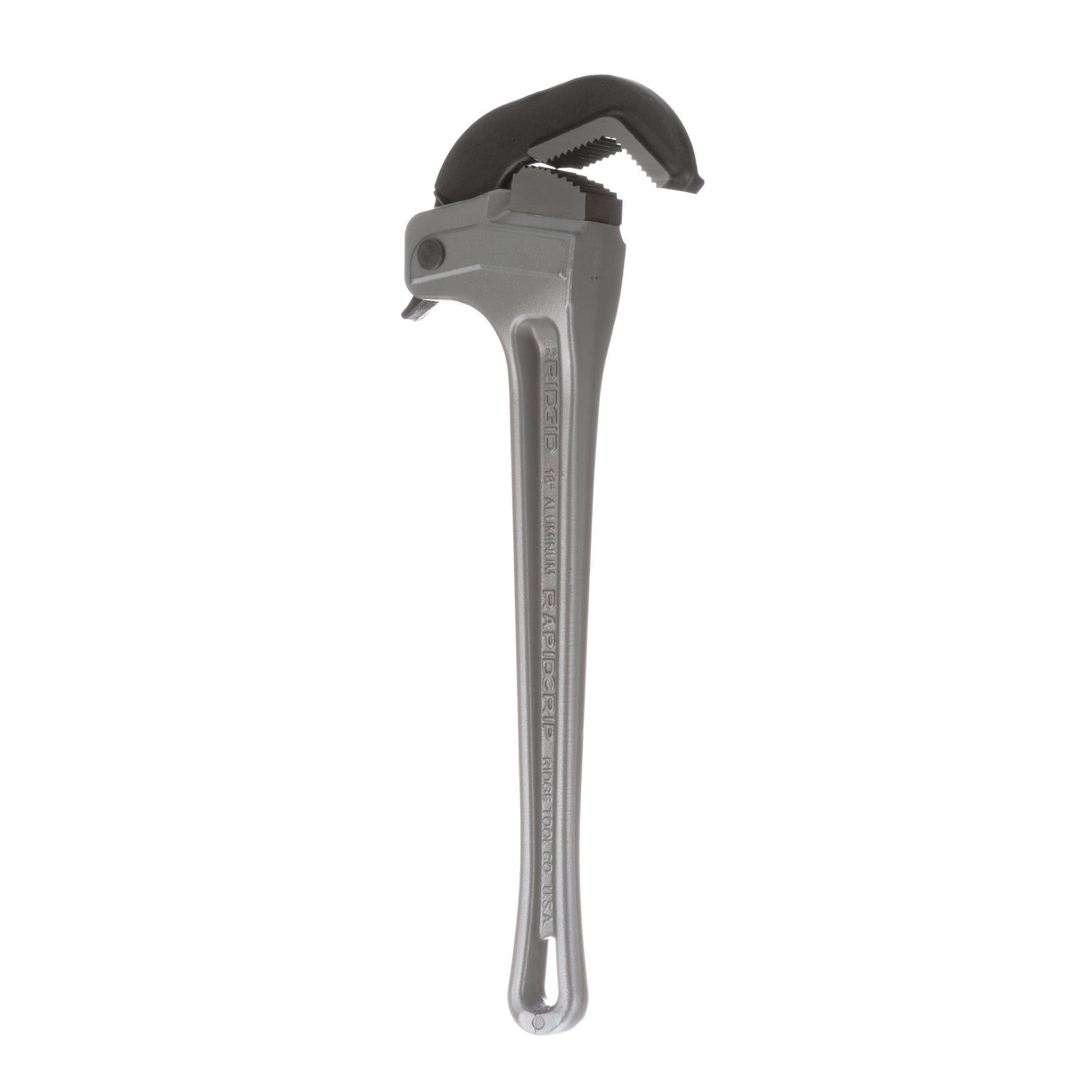 RIDGID 18" Aluminum RapidGrip Wrench – three-quarter view | 12698