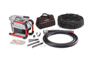 RIDGID Machine with RIDGID Drain Cleaning Mitt, A-61 Tool kit, A-62 cable kit, A-25 cable & tools kit – product view | 94497