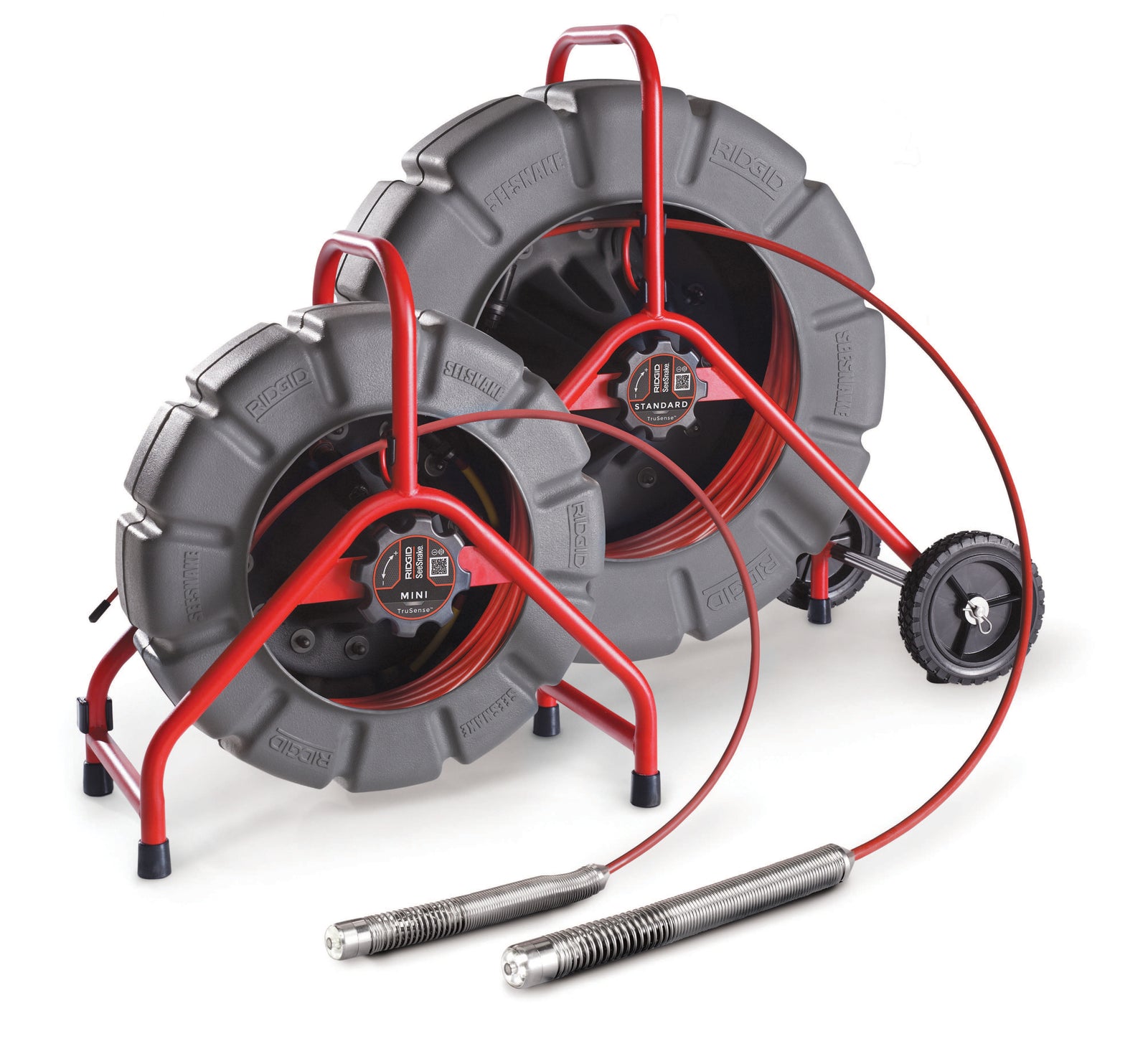 RIDGID SeeSnake® Standard, 200' (61 m) with self-leveling camera head, powered with TruSense – product view | 63603