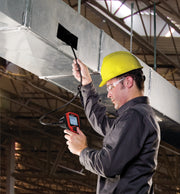 RIDGID CA-350 Handheld Inspection Camera, includes 12V Battery and Charger – in use | 55903