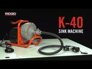 Range demonstration: RIDGID K-40 Sink Machine