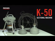 Range demonstration: RIDGID K-50 Sectional Machine