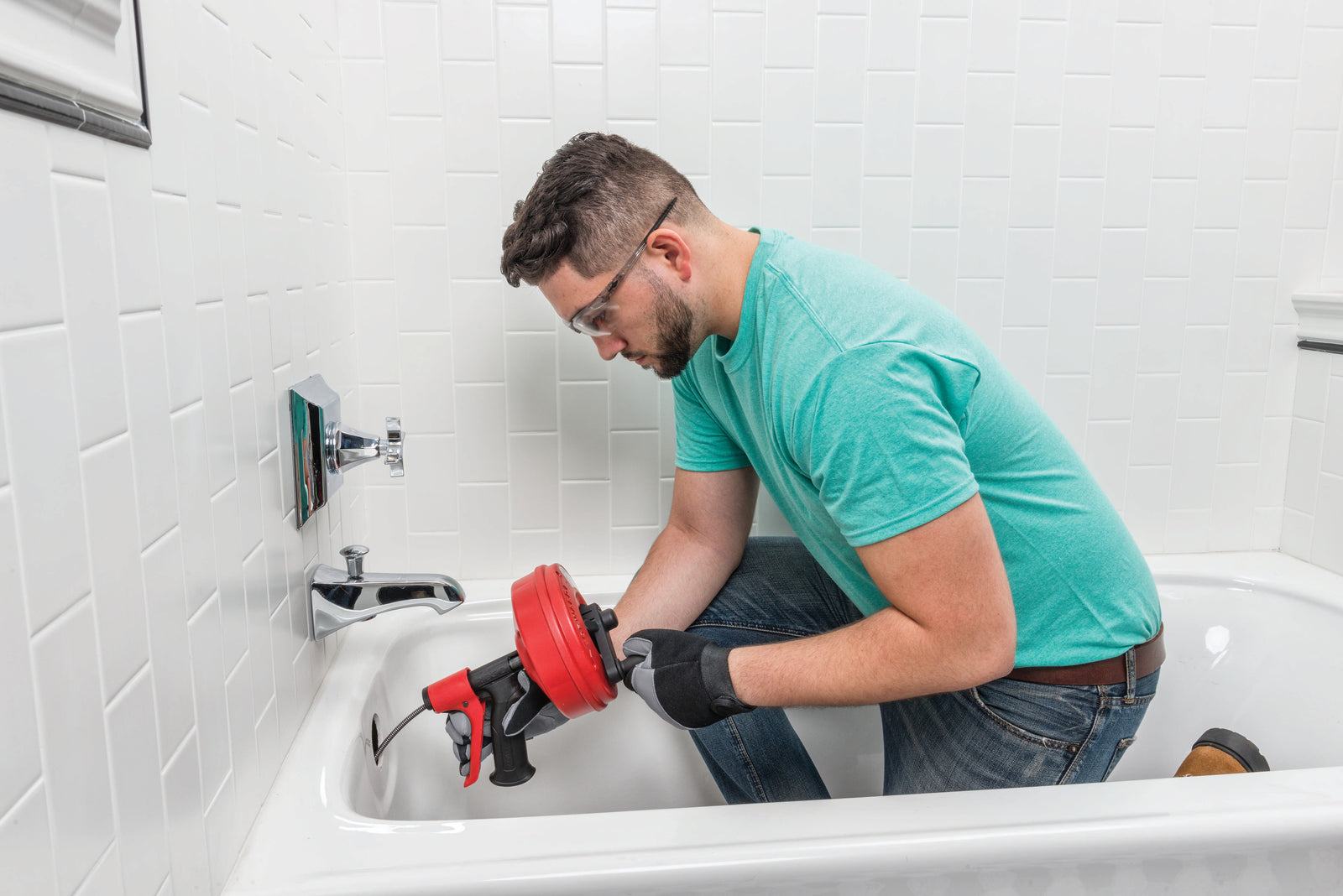 RIDGID Power Spinner Drain Cleaner – product view | 57043