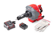RIDGID K-46 Cordless SinkSnake™ Deluxe Kit with 5/16" x 25' Cable, 3/8" x 35' Cable, T-250 Tool Set, Carrying Case, 18V 2.5Ah Battery & Charger – cord detail | 78068