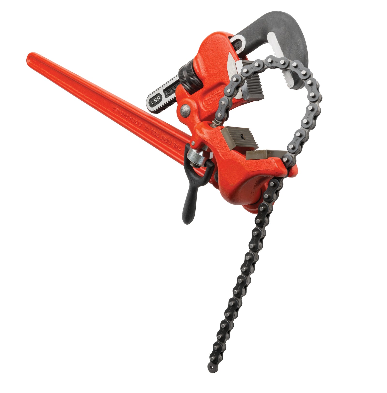 RIDGID S-2 Compound Leverage Wrench, 2" Pipe Capacity – three-quarter view | 31375