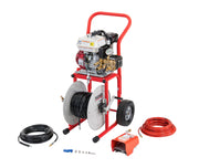 RIDGID KJ-2200 Jetter with Pulse – H-61, H-62, and H-64 1⁄8" NPT Nozzles – H-71 and H-72 1⁄4" NPT Nozzles – 75' x 3⁄16" (22.8 m x 4.8 mm) Trap Hose – FV-1 Foot Valve – Nozzle Clean