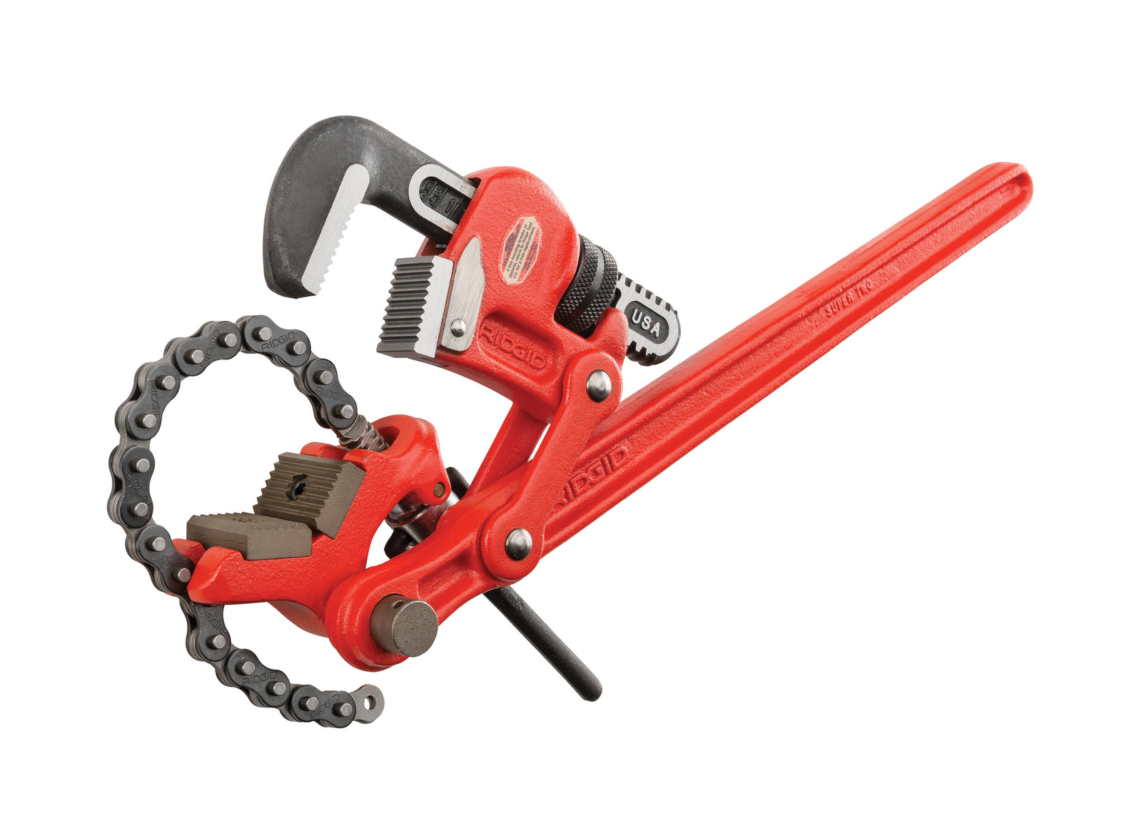 RIDGID S-6A Compound Leverage Wrench, 6" Pipe Capacity – three-quarter view | 31385