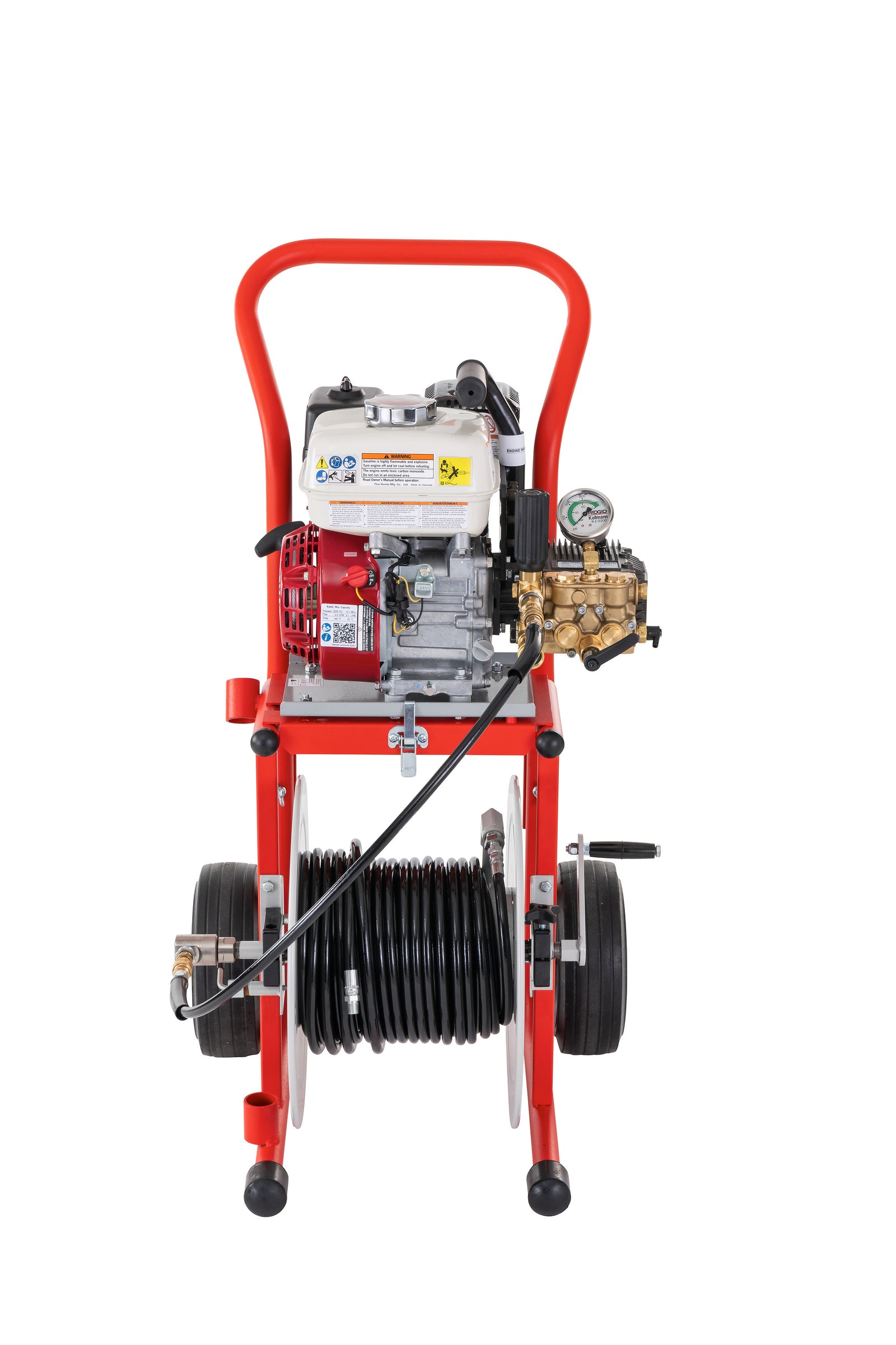 RIDGID KJ-2200 Jetter with Pulse – H-61, H-62, and H-64 1⁄8" NPT Nozzles – H-71 and H-72 1⁄4" NPT Nozzles – 75' x 3⁄16" (22.8 m x 4.8 mm) Trap Hose – FV-1 Foot Valve – Nozzle Clean