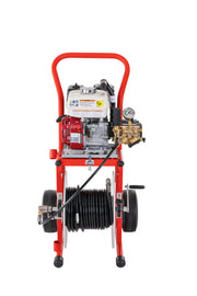 RIDGID KJ-2200 Jetter with Pulse – H-61, H-62, and H-64 1⁄8" NPT Nozzles – H-71 and H-72 1⁄4" NPT Nozzles – 75' x 3⁄16" (22.8 m x 4.8 mm) Trap Hose – FV-1 Foot Valve – Nozzle Clean