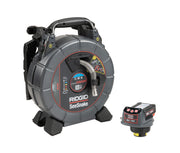 RIDGID SeeSnake® microDRAIN APX & CSx Via System with TruSense® - 1 Battery and 1 Charger Included – three-quarter view | 81398