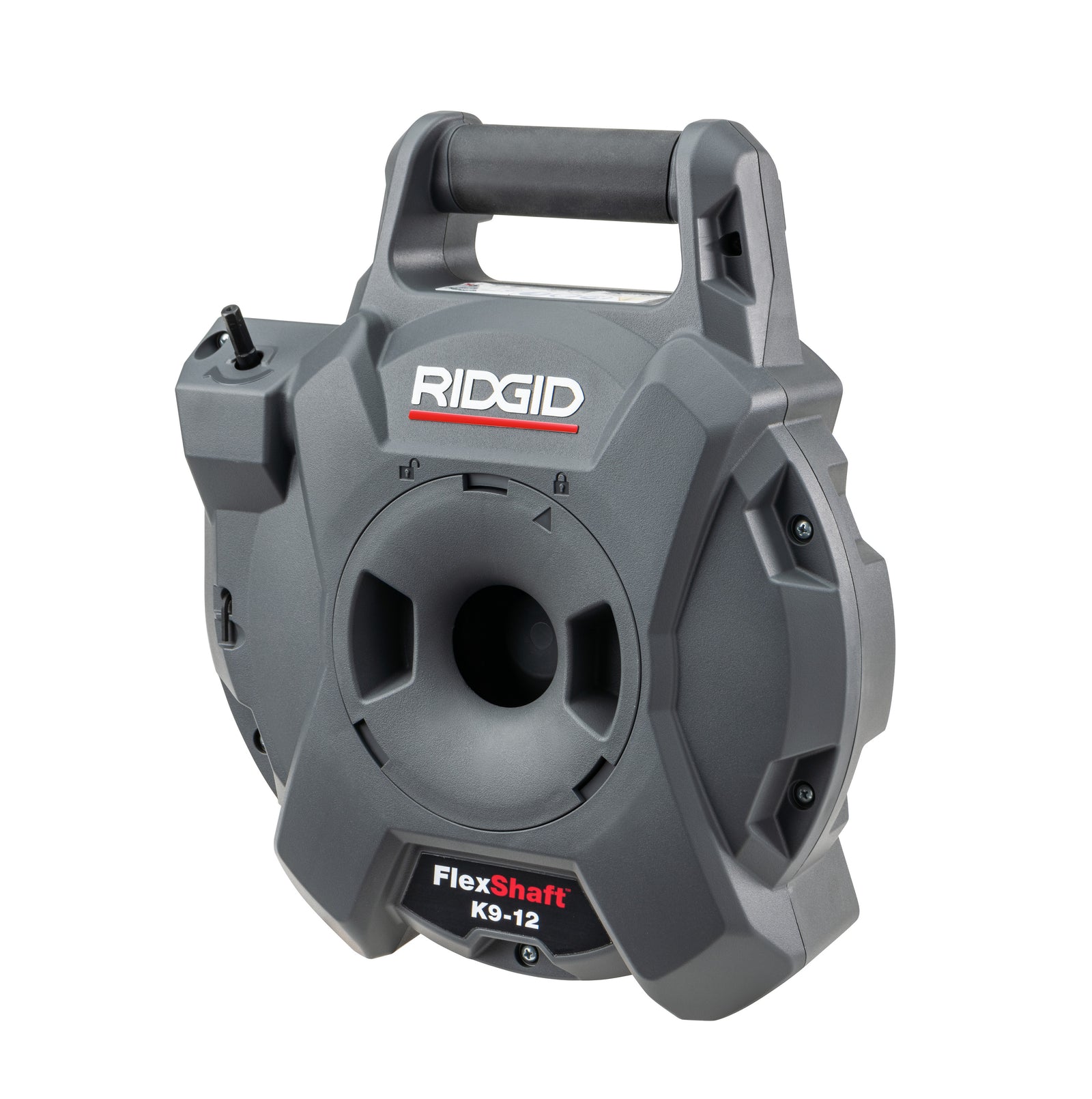 RIDGID FlexShaft K9-12 Drain Cleaning Machine – three-quarter view | 76188